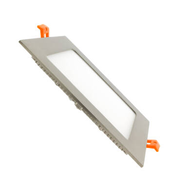 Oprawa LED Kwadratowa SuperSlim 12W Srebrna Średnica Wycięcia 152x152 mm