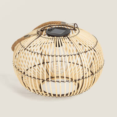 Lampada da Tavolo per Esterni LED Solare Rattan Sirpur