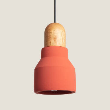 Hanglamp  Beton en Hout Luster