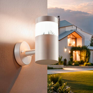 Product van Wandlamp Outdoor LED 5W Roestvrij Staal Inti Wit