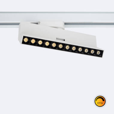 1-Phasenstromschiene Linear LED-Strahler 12W Dimmbar CCT Wählbar Elegant Optic Weiß