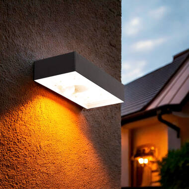 Product of 6W Karl Solar Outdoor Wall Lamp in Black