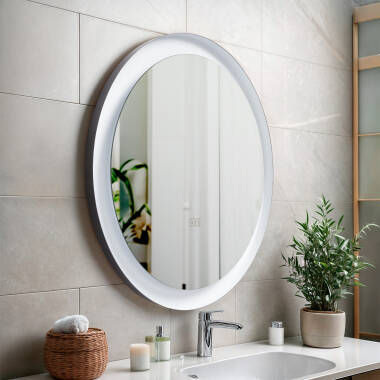 Nahia Anti-Fog LED Mirror for Bathroom Ø60 cm