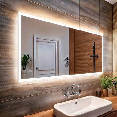 Miroir Salle de Bain avec Éclairage LED Anti-buée 1500x600 mm Iria