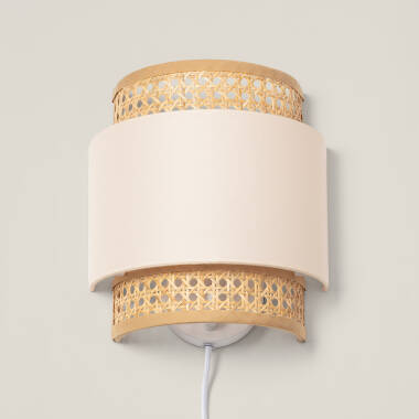 Product of Amaia Rattan & Fabric Wall Lamp