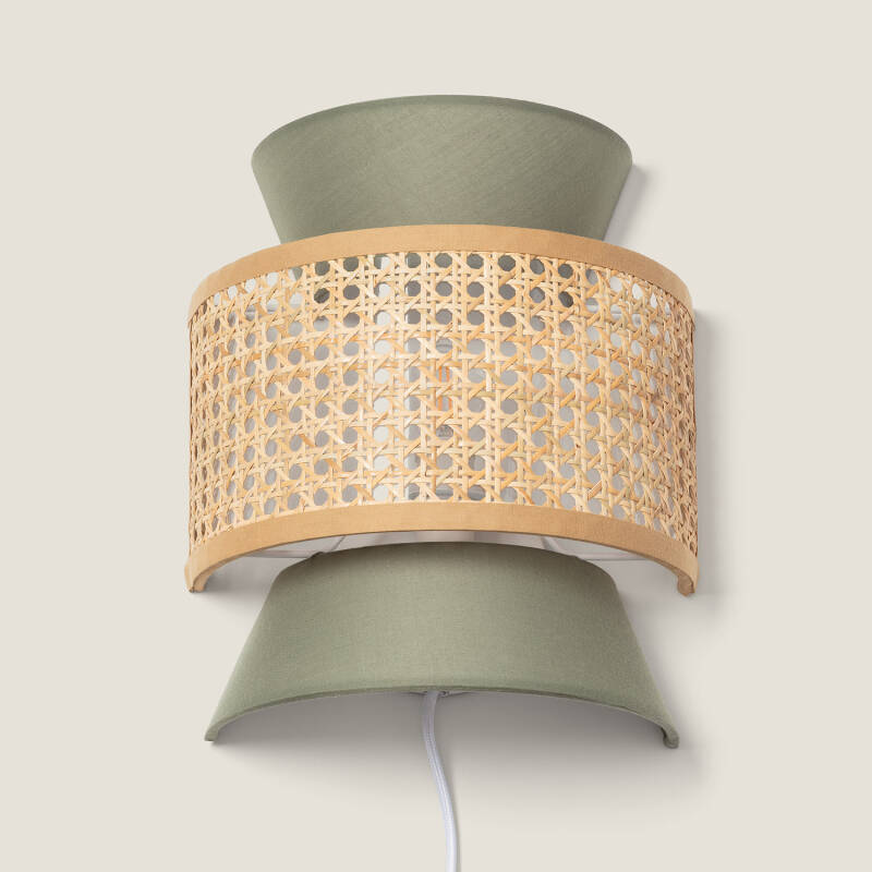 Product of Chulu Rattan & Fabric Wall Lamp