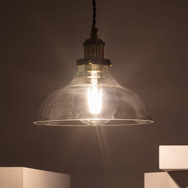 Product of Springsteen Metal and Glass Pendant Lamp