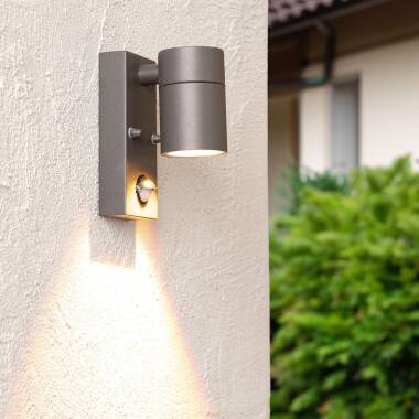 Product van Wandlamp Outdoor RVS met PIR Sensor Stone