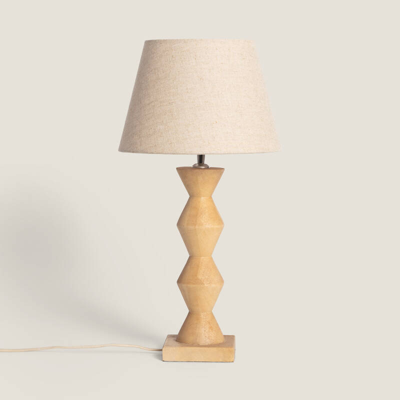 Produkt von Tischlampe aus Holz Akesh II