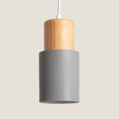 Hanglamp Metaal en Hout  Kidonge