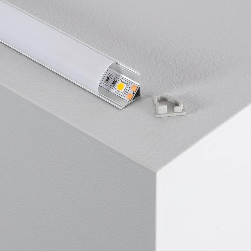 Prodotto da Profilo in Alluminio per Angoli Copertura Circolare 2 m per Strisce LED fino a 10 mm