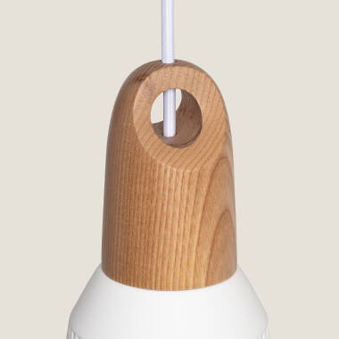 Product van Hanglamp Keramiek en Hout Retilles 