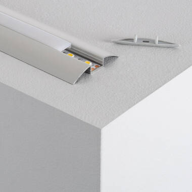 Profilo in Alluminio da Superficie Semicircolare 1m Striscia LED