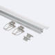 Product of Aluminium Recessed Ceiling Profile with Clips for LED Strips up to 12mm 