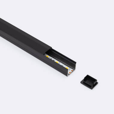 Product Aluminium Surface Profile with Continuous Cover for LED Strips up to 15mm