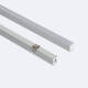 Product van Aluminium mini-opbouwprofiel met doorlopende afdekking voor LED-strip tot 6 mm