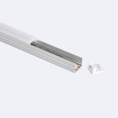 Aluminium opbouwprofiel 2m voor LED-strip tot 8 mm