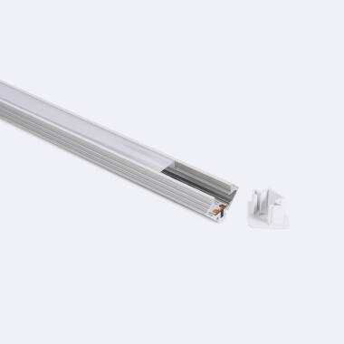 Profilo in Alluminio da Superficie Angolo 2m per Striscia LED fino a 11 mm