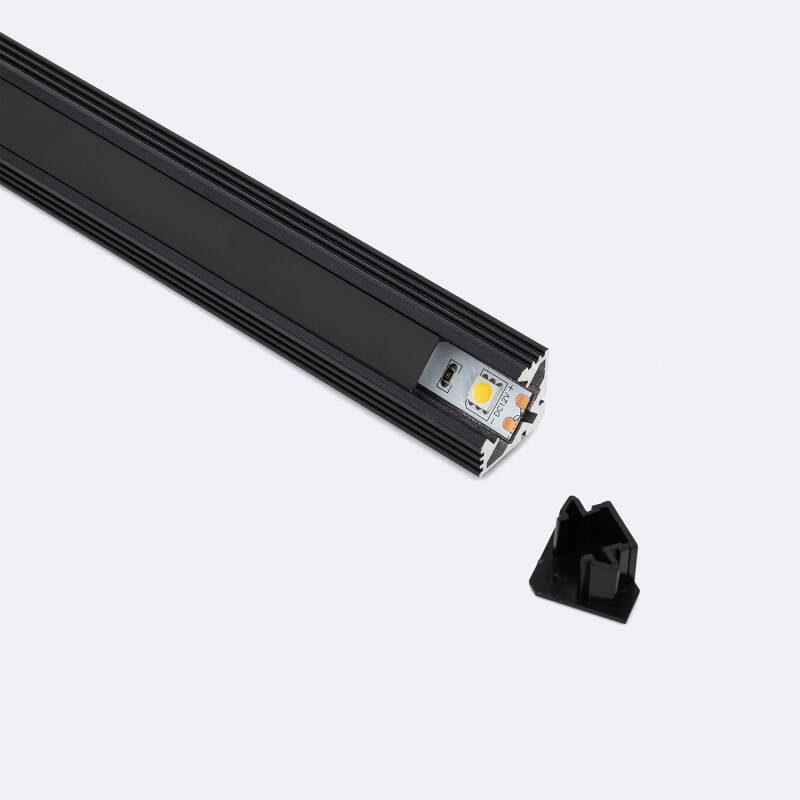 Prodotto da Profilo in Alluminio da Superficie Angolo 2m per Striscia LED fino a 11 mm