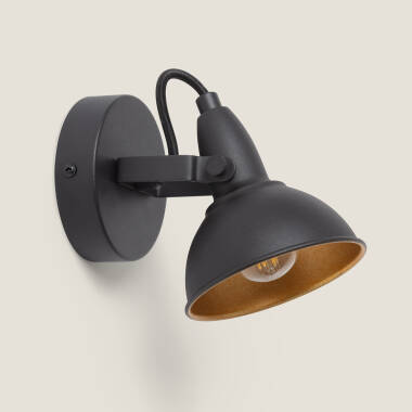 Emer Aluminium Adjustable Wall Lamp in Black