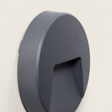 Product of Nilsa Round Outdoor 3W LED Wall Light in Anthracite