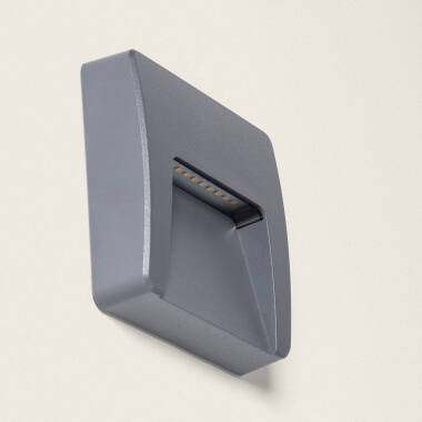 Product of Dag Square Outdoor 3W LED Wall Light in Anthracite 