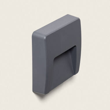 Product of Dag Square Outdoor 3W LED Wall Light in Anthracite 