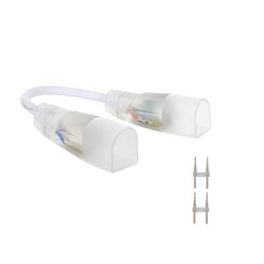 Câble Connecteur Gaine Néon LED Flexible Dimmable 7.5W/m 220V AC 100 LED/m Semi-circulaire 180° Monochrome IP67