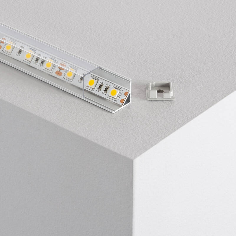 Prodotto da Profilo in Alluminio Angolo Triangolare 2m per Striscia LED fino a 10mm