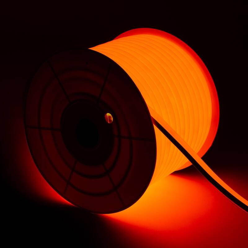 Product of 50m 220V AC Orange Dimmable Semicircular 180 Neon LED Strip 100LED/m 7.5W/m Cut at Every 100cm IP67