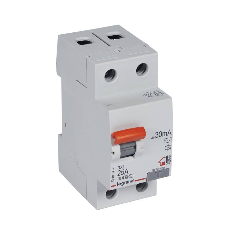 Product of Residential Differential Circuit Breaker 2P 30mA 25-40A 6kA Class AC LEGRAND RX³ 402056