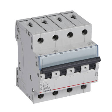 Magnetotermický Průmyslový Jistič 4P 10-40A 10kA C-Křivka LEGRAND TX³ 403625