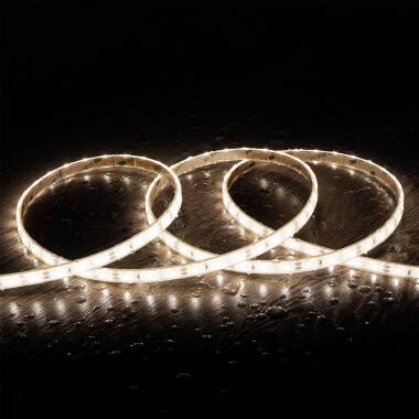 LED Strip Dimbaar 220V SMD2835 Zelfregulerend Silicone FLEX IC-2 Parallels 120LED/m IP65 Breedte 12mm Te knippen om de 10cm