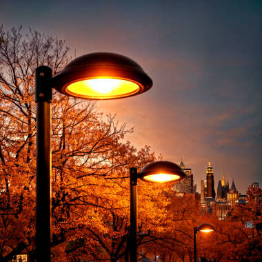 Lampadaire LED 60W Ambre Arrow LUMILEDS PHILIPS Xitanium Dimmable 1-10V