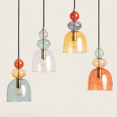 Baudelaire Metal & Glass Pendant Lamp