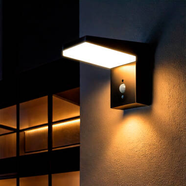 Applique da Parete per Esterni Solare LED 5W Alluminio con Sensore di Movimento Edwan