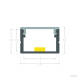 Product of Aluminium Surface Profile with Continuous Cover for LED Strips up to 15mm 