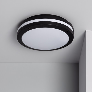 Lampada parete esterno alluminio bianco nero E27 21CM IP54