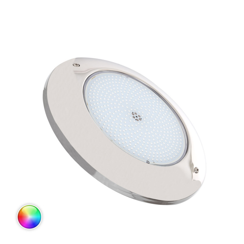 Product van Zwembadlamp Opbouw Onderdomplebaar LED 12V AC  35W RGB RVS IP68