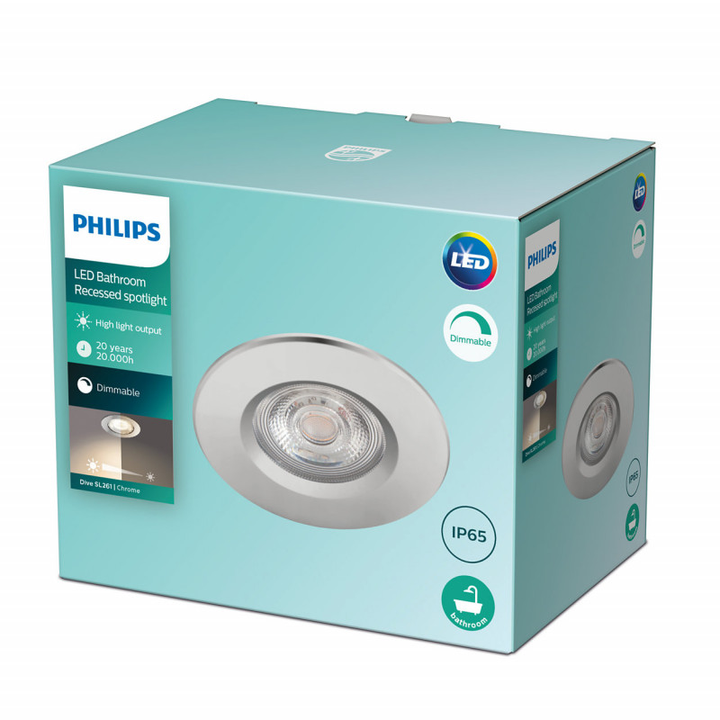 Produkt von LED Downlight Einbaustrahler PHILIPS Dive 5W Dimmbar Schnitt Ø 70 mm