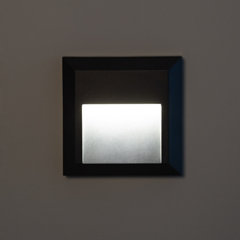 Product of  Byron Square Surface Outdoor LED Wall Light in Black