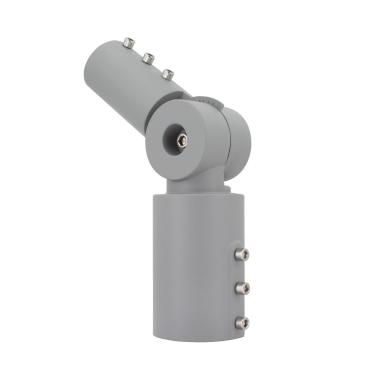 Bras sur Colonne Orientable 90º Ø60mm pour les Luminaires Éclairage Public Gris