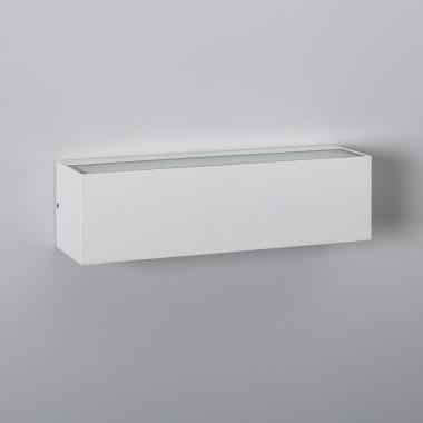 10W Lena Outdoor Rectangular White LED Wall Light with Double Sided Illumination