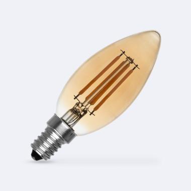 Ampoule LED Filament E14 4W 470 lm C35 Bougie Gold