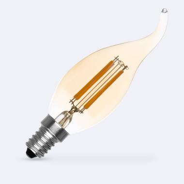 Lampadina Filamento LED E14 4W 470 lm Regolabile T35 Oro