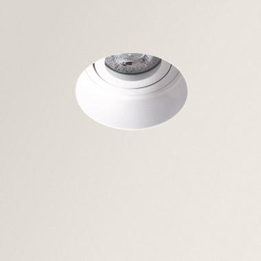 Round Downlight Bezel Ø80mm Cut Out Plasterboard Integration for GU10 LED Bulb Trimless