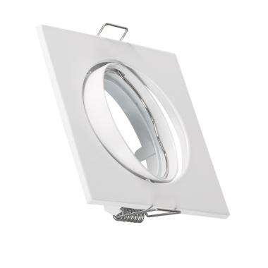 Square Tilting Downlight Frame for a GU10/GU5.3 LED Bulb Cut Ø 72 mm