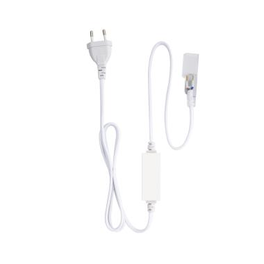 Napájecí Kabel pro Neon LED Pásek Stmívatelný 220V AC 120 LED/m  IP67 Střih Každých 100cm Jednobarevný