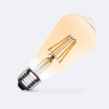 LED Filamentní Žárovka E27 6W 600 lm ST64 Stmívatelná Gold