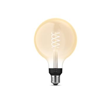 LED Filamentní Žárovka E27 7W 550 lm G125 PHILIPS Hue White